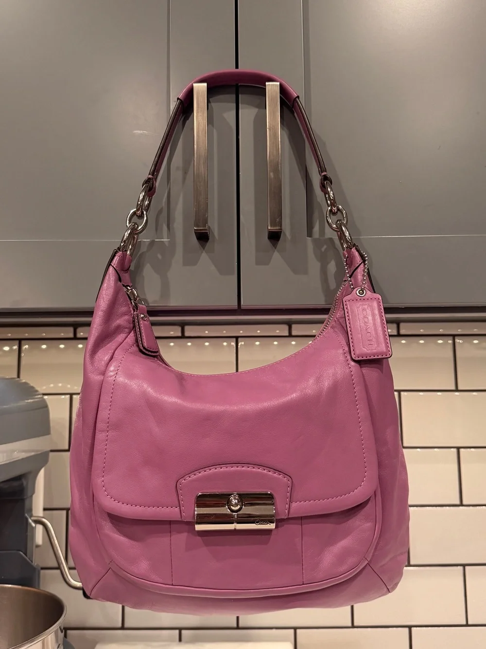 Coach 2013 Purple Kristin Hobo Shoulder Bag
